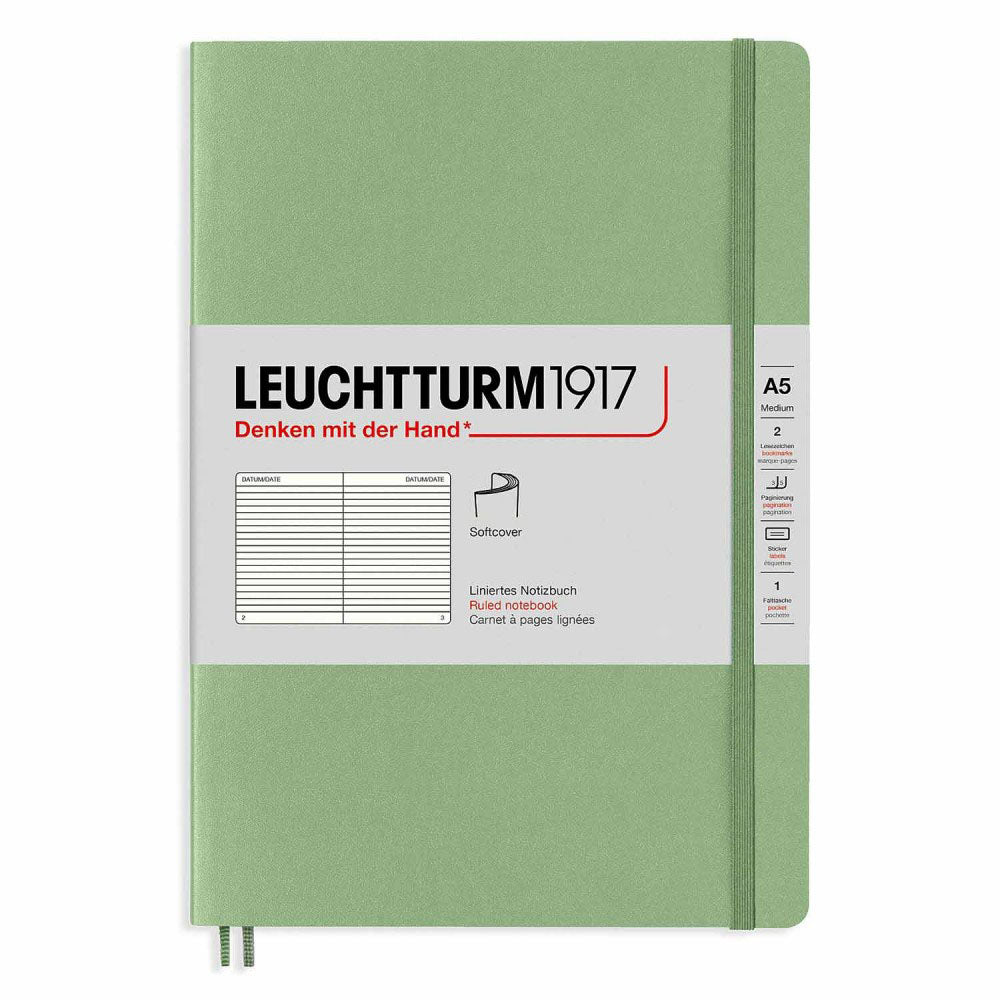 Leuchtturm softcover styrede notebook A5