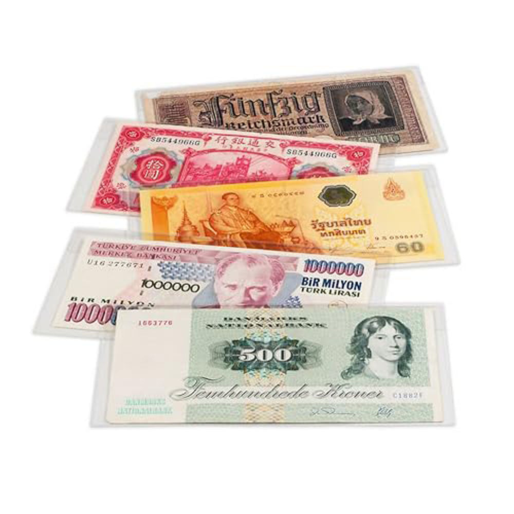 Leuchtturm Basic PVC Banknote Sleeve 50pk