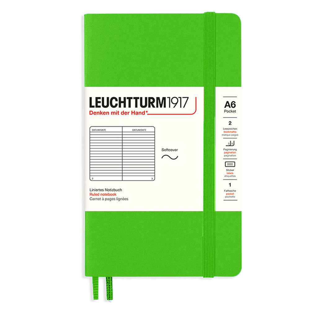 Leuchtturm softcover styrede notesbog A6