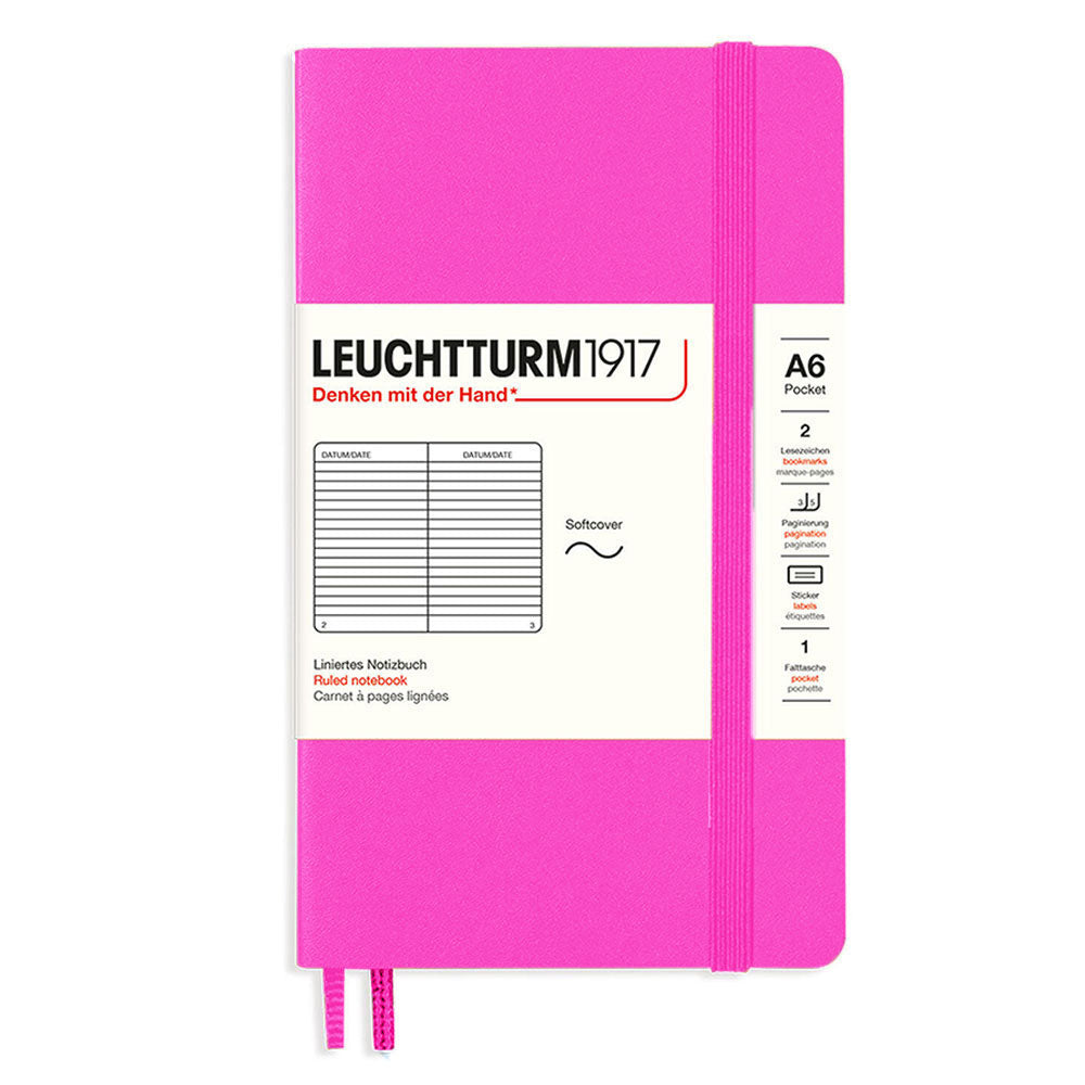 Leuchtturm softcover styrede notesbog A6