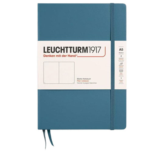 Leuchtturm Hardcover Plain Notebook A5 (Blue)