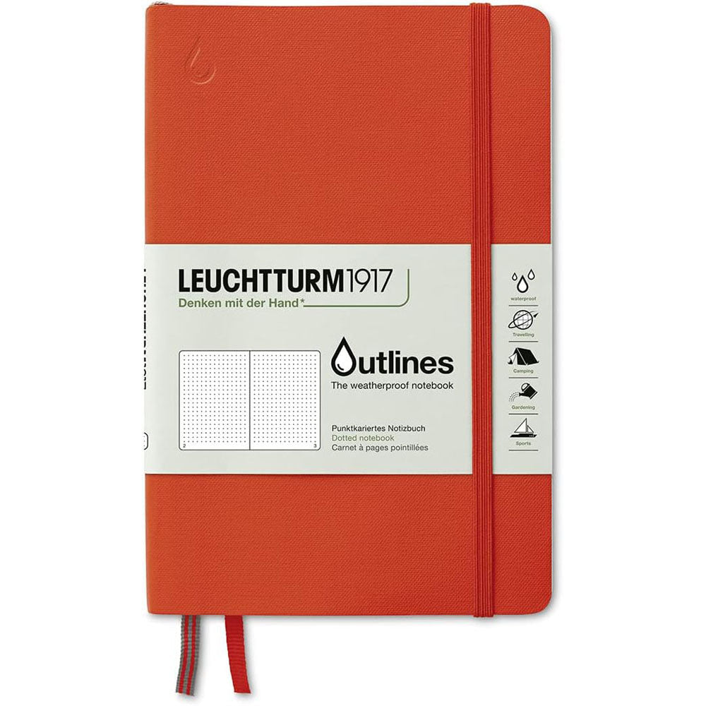 Leuchtturm skitserer vejrbestandig stiplet notebook B6+