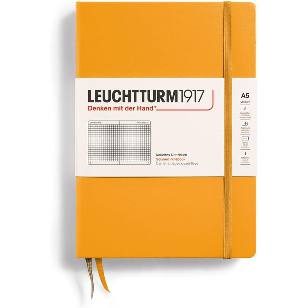 Leuchtturm Hardcover Squared Notebook A5