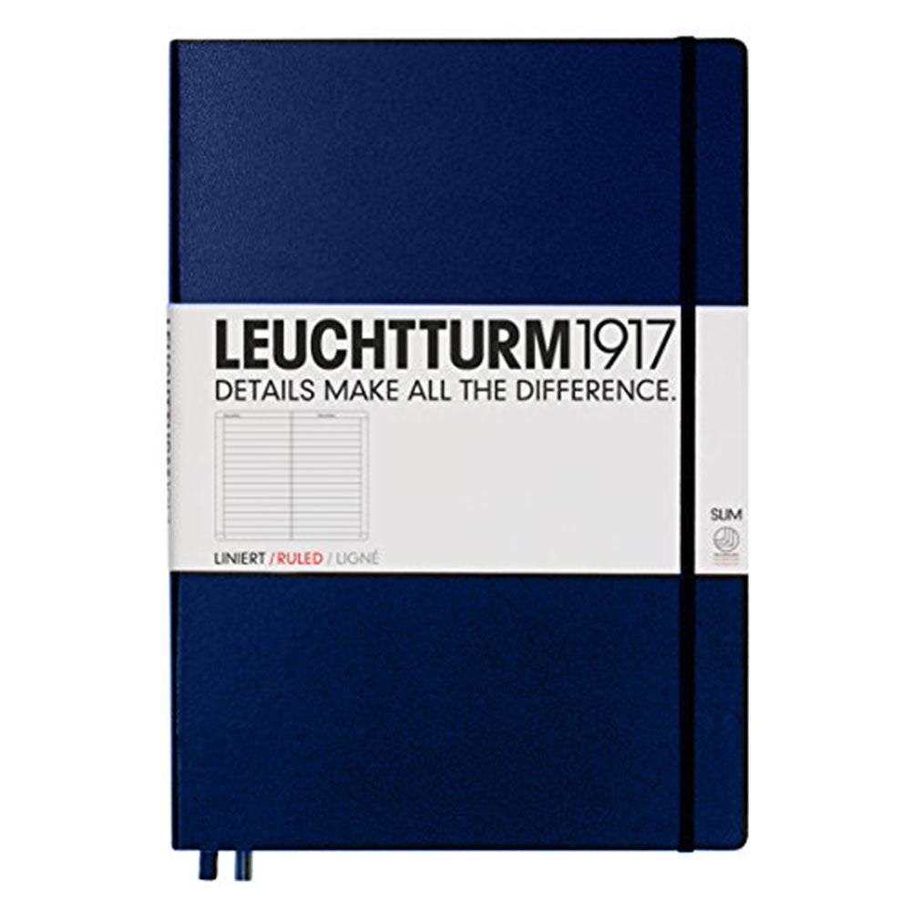 Leuchtturm HC Master styrde vanlig anteckningsbok A4+