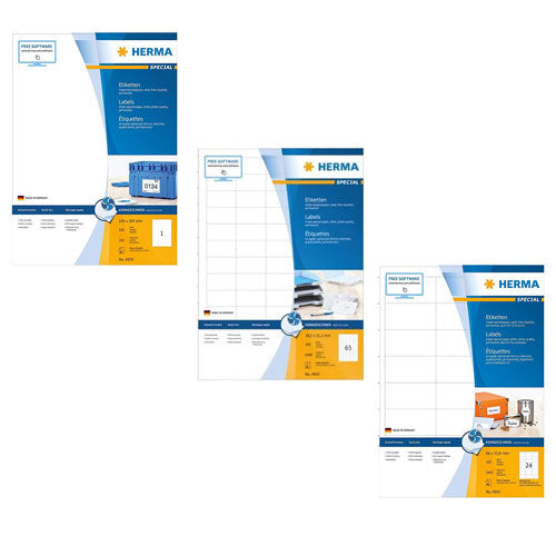 Herma Inkjet Labels A4 100pc (White)