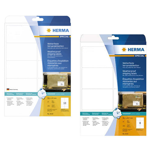 Herma Weatherproof Shipping Labels A4 (White)