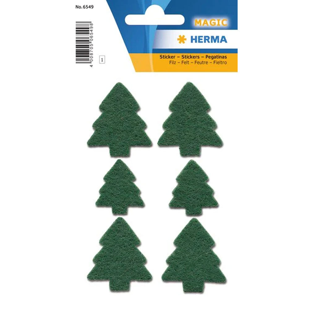 Herma Decor Christmas Trees Felt Sticker