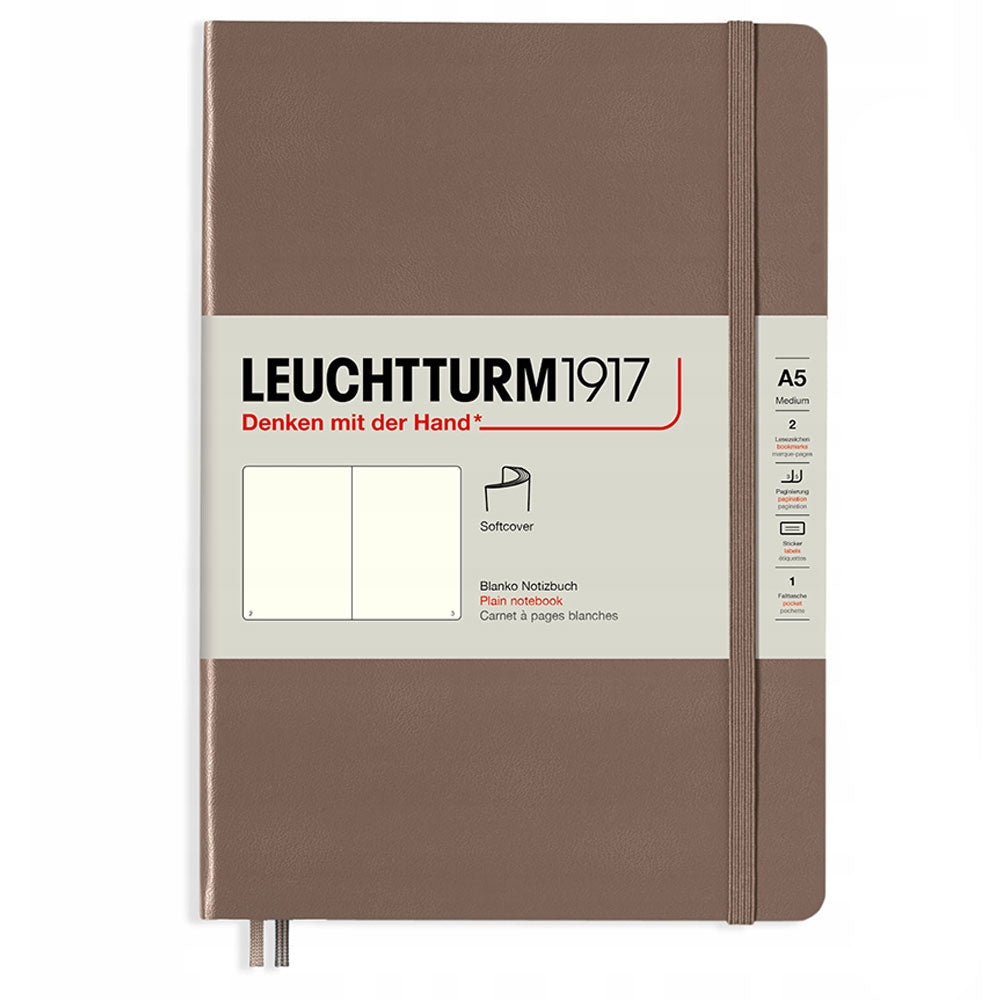 Leuchtturm Softcover Plain Notebook A5