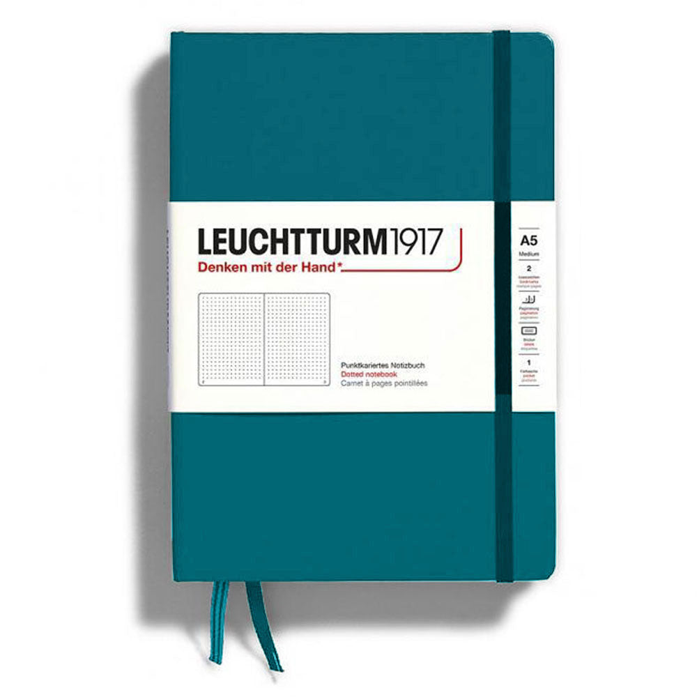 Leuchtturm inbunden prickad anteckningsbok A5 (grön)