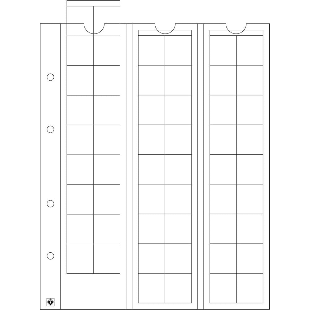 leuchtturm optimaコインシート5pk（クリア）