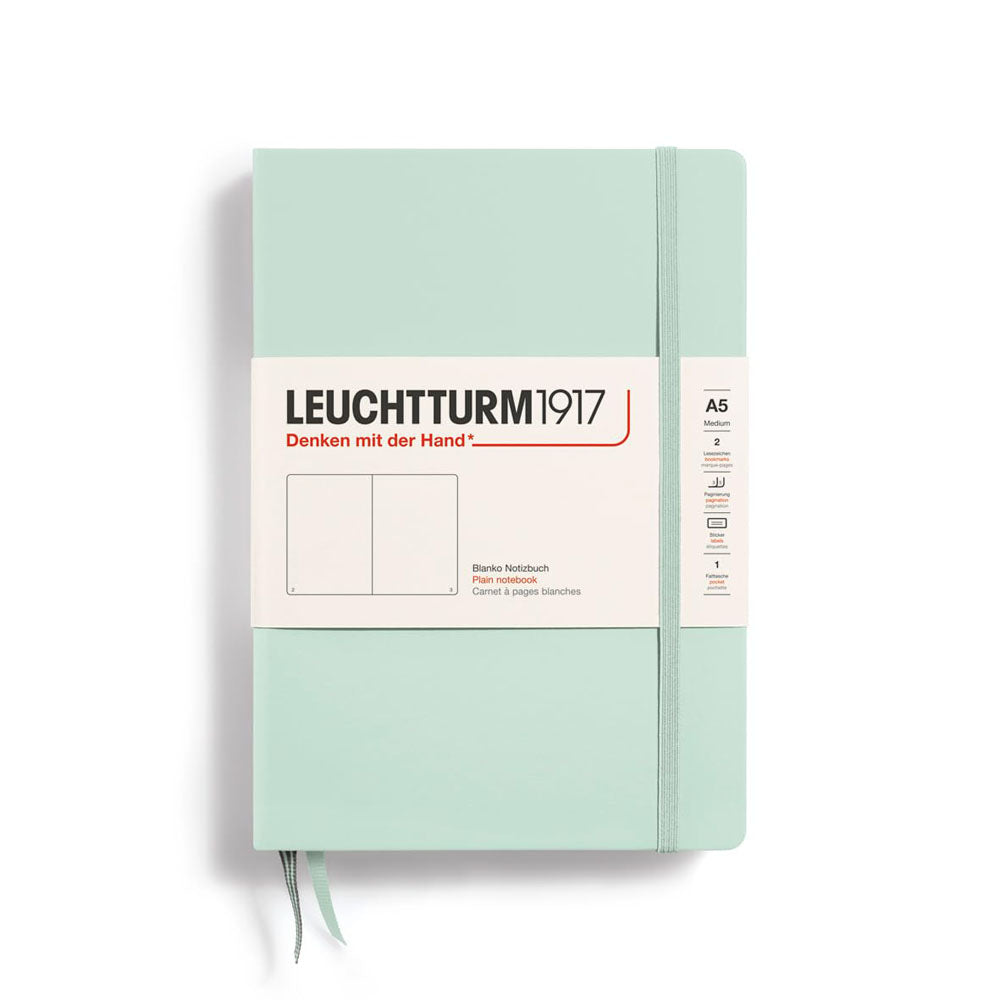 Leuchtturm Hardcover Plain Notebook A5 (zielony)