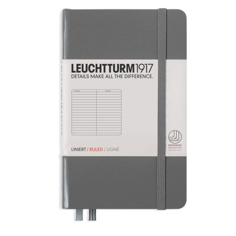 Leuchtturm Hardcover styrede notebook A6