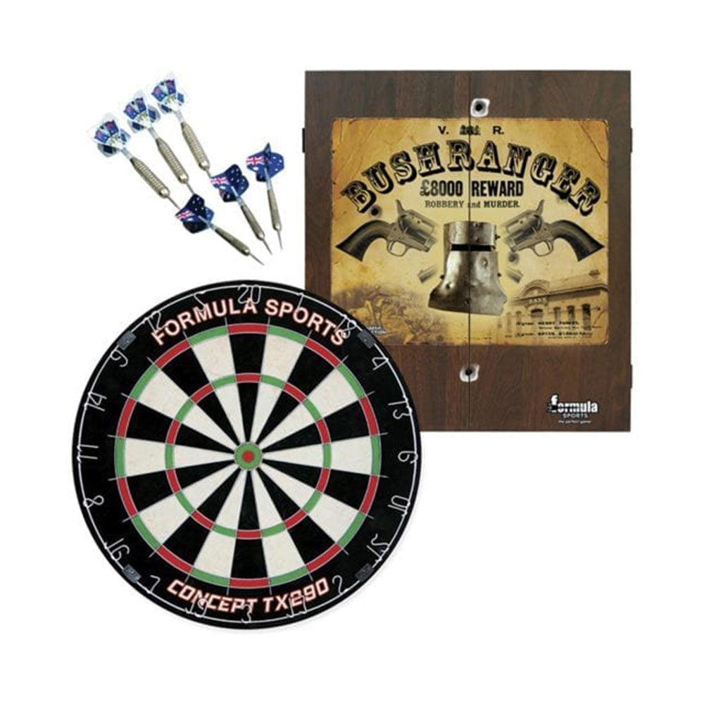 Formula Sports Bushranger Dartboard Cabinet Set