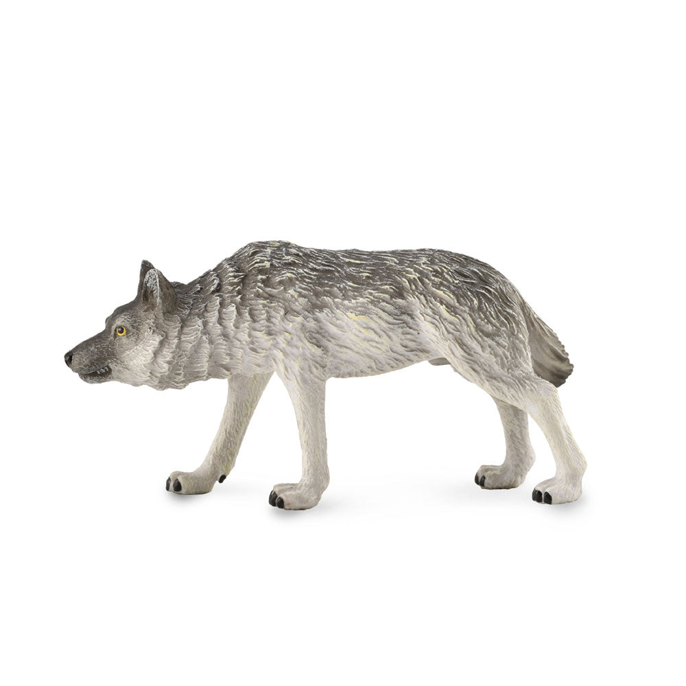 Figura de lobo de madera de colección (medio)