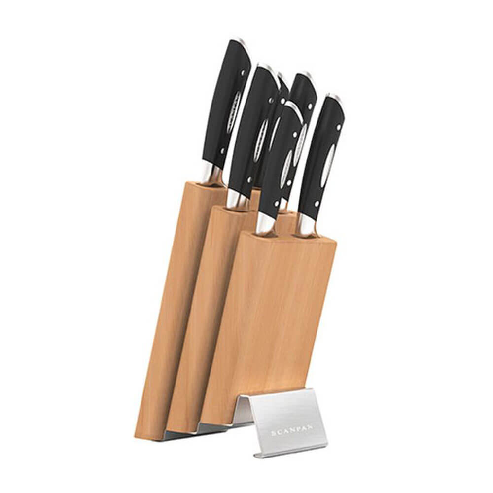 Scanpan Classic Stainless Steel Knife Block Set