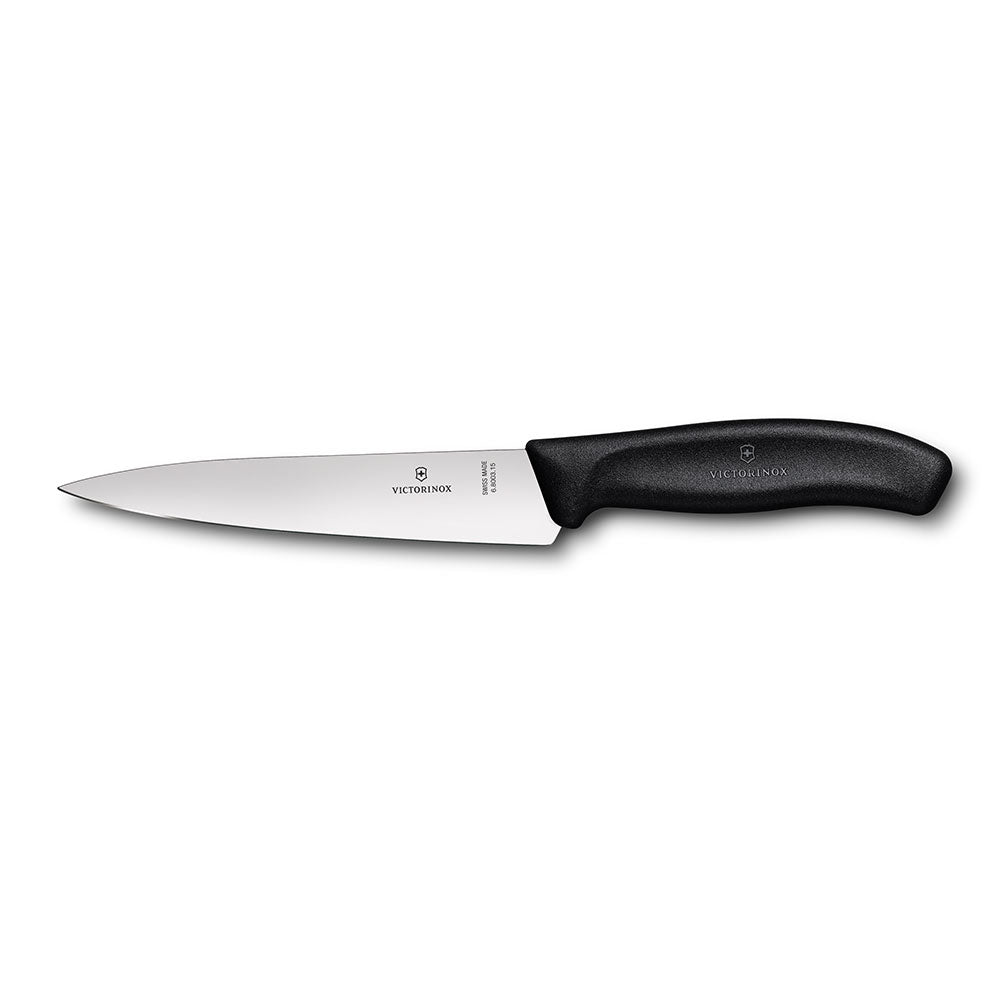 Klassisk bredt knivkniv 12cm (svart)