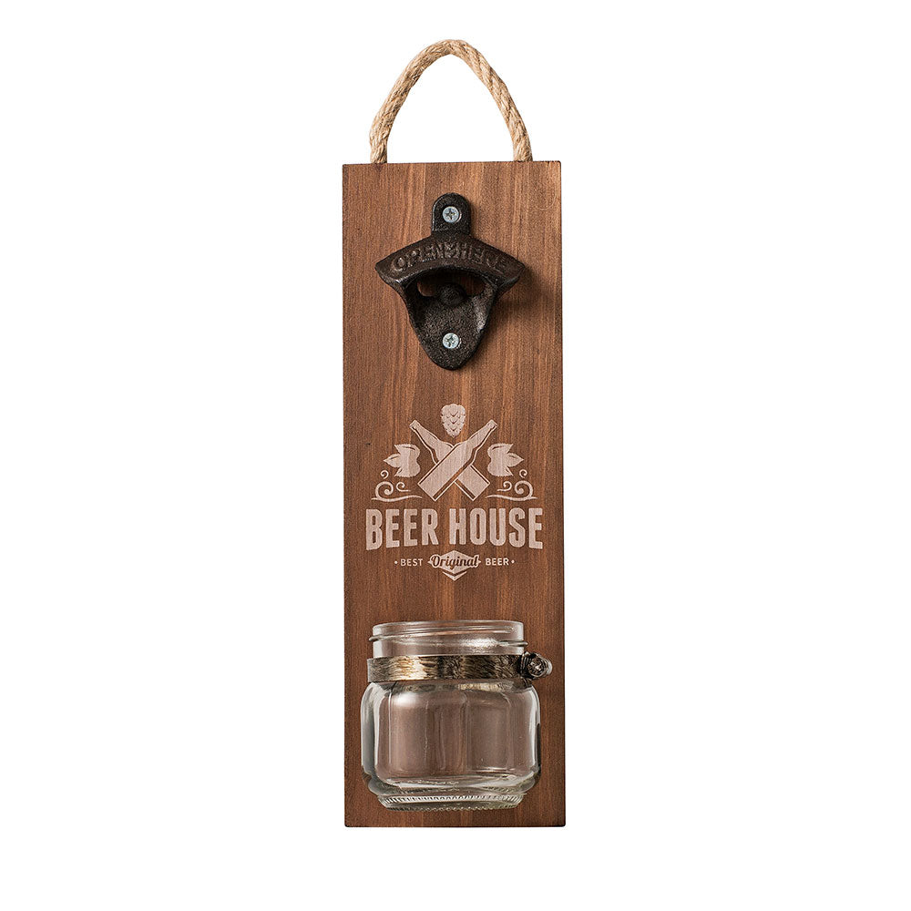 Avanti Bottle Opener with Jar Cap Catcher