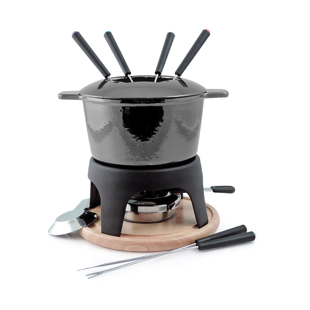 Swissmar Sierra 11-Piece Fondue Set (Black)