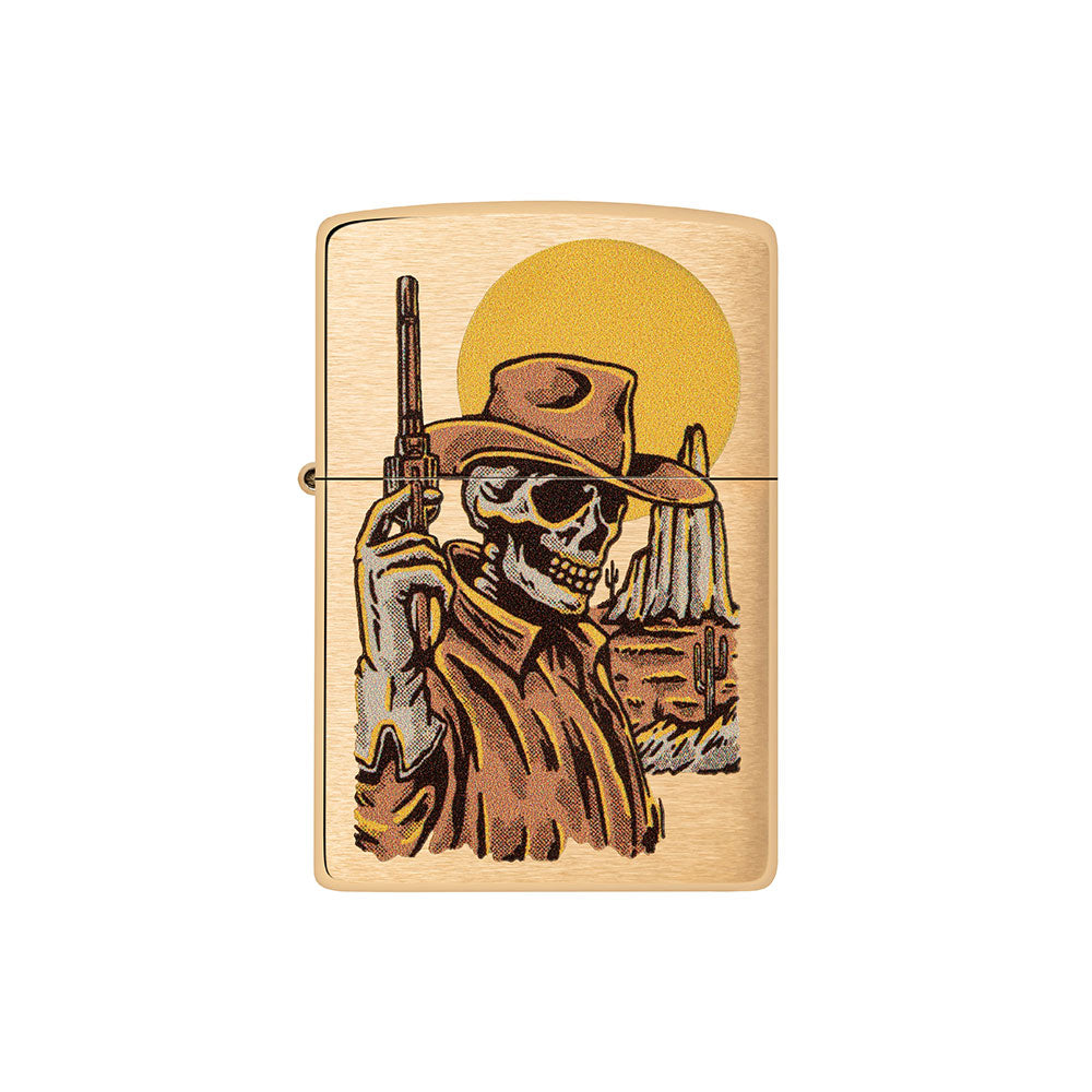 Zippo Cowboy Skull Design vindtæt lettere