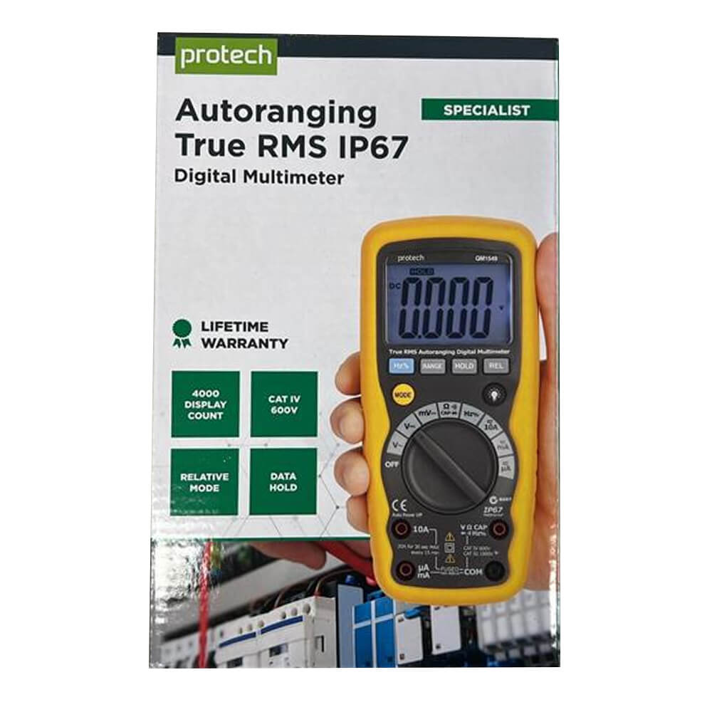 IP67 True RMS Autorangering Cat IV Digital multimeter