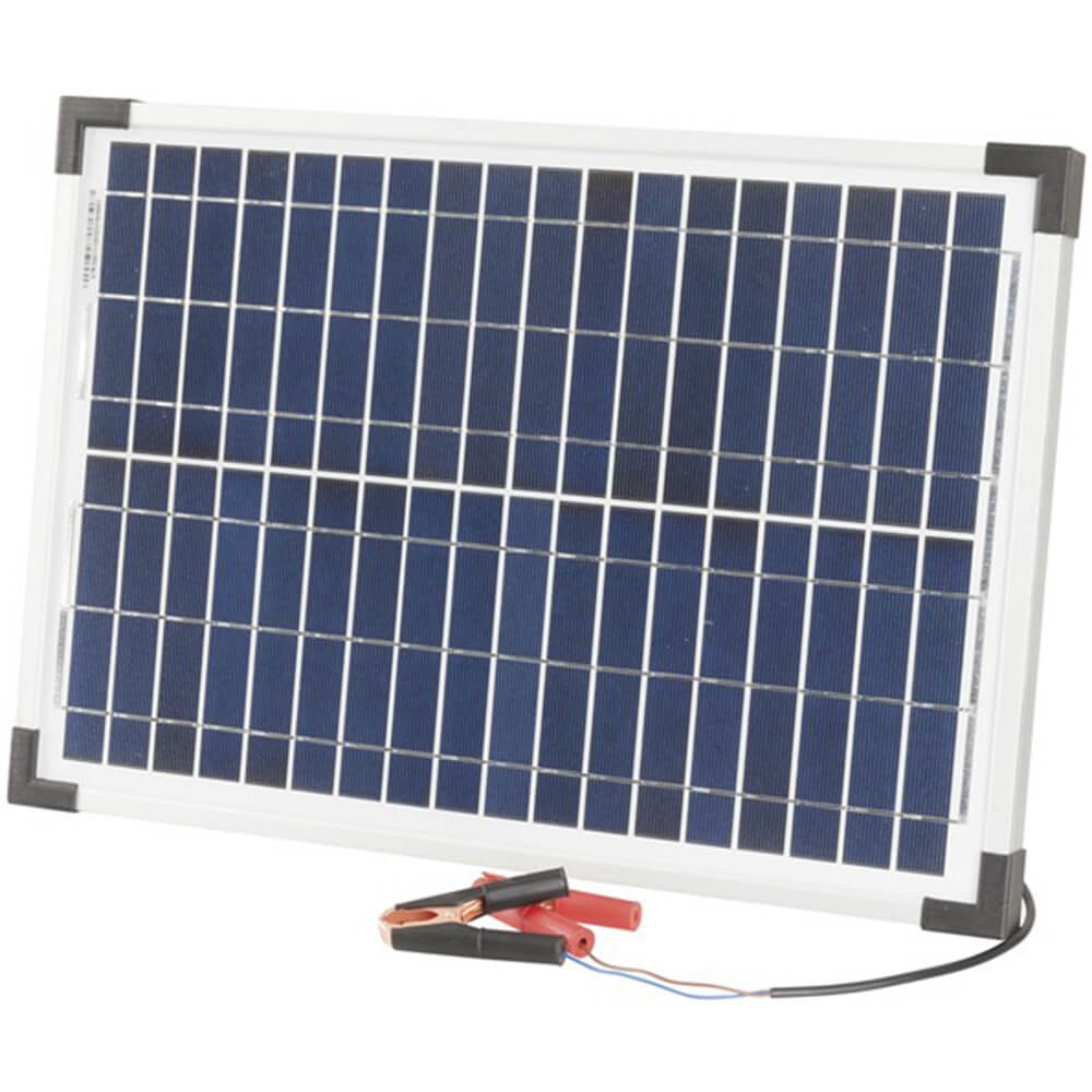 Painel solar monocristalino de 12V com clipes/chumbo