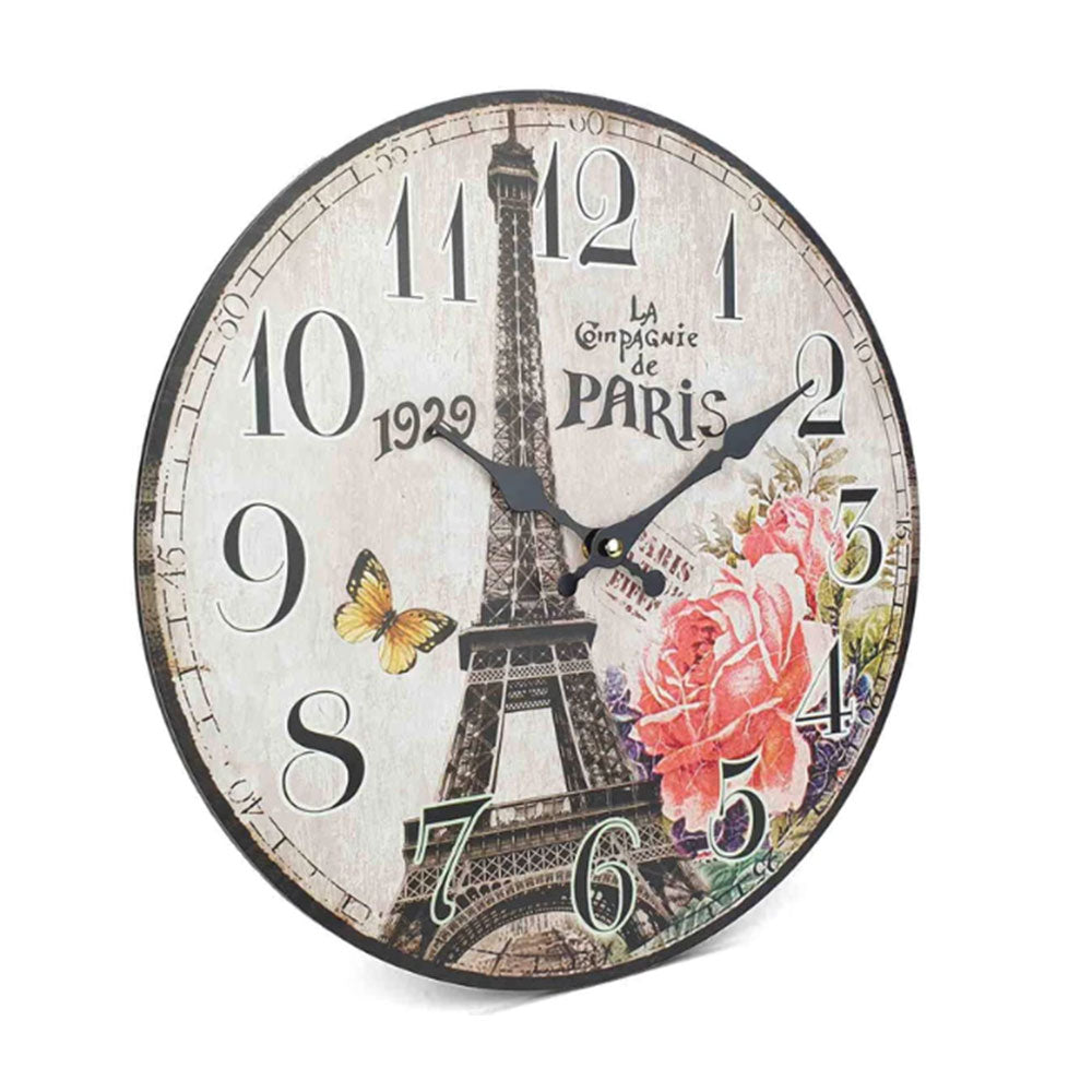 Horloge murale MDF classique 12 "(34x34x2,5 cm)