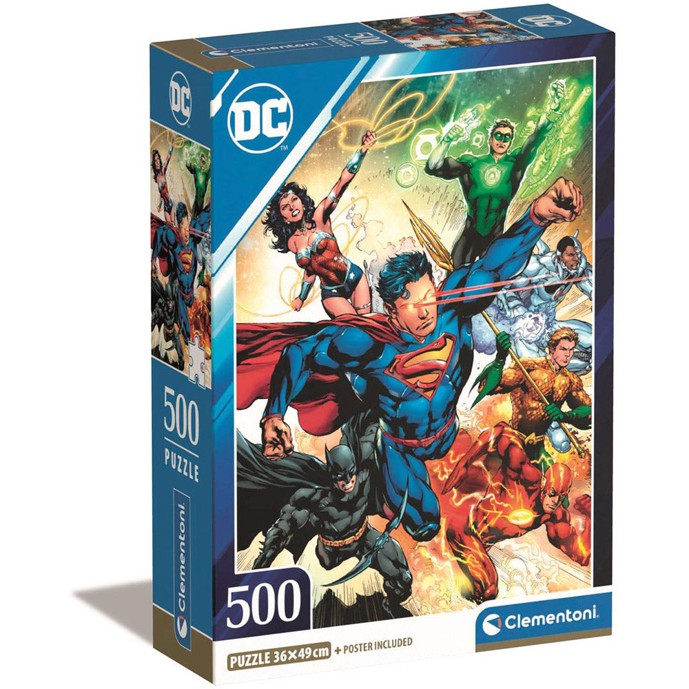 Clementoni HQC DC Comics Compact Box 500-stykke puslespil