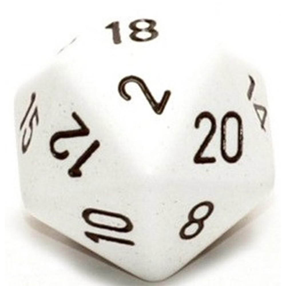 D20 dadi opachi (34 mm)