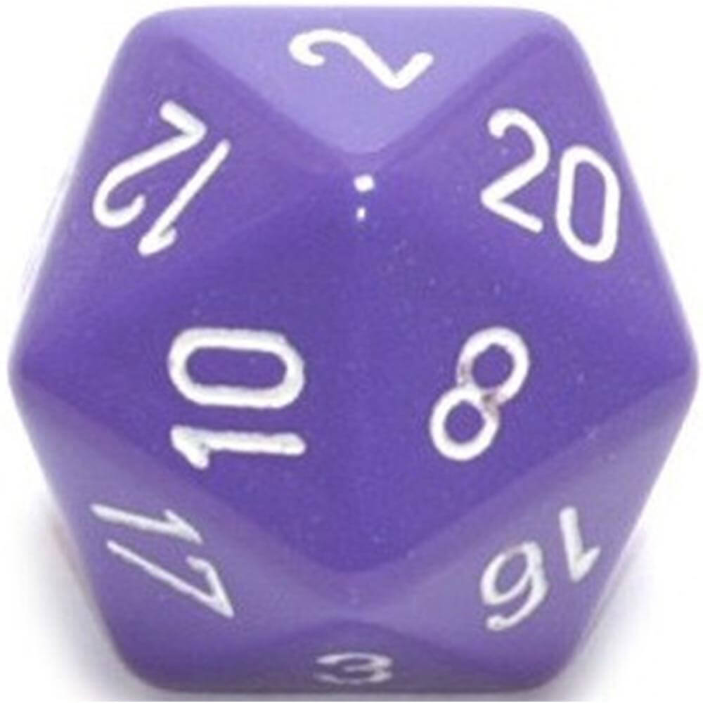  D20 Würfel undurchsichtig (34 mm)