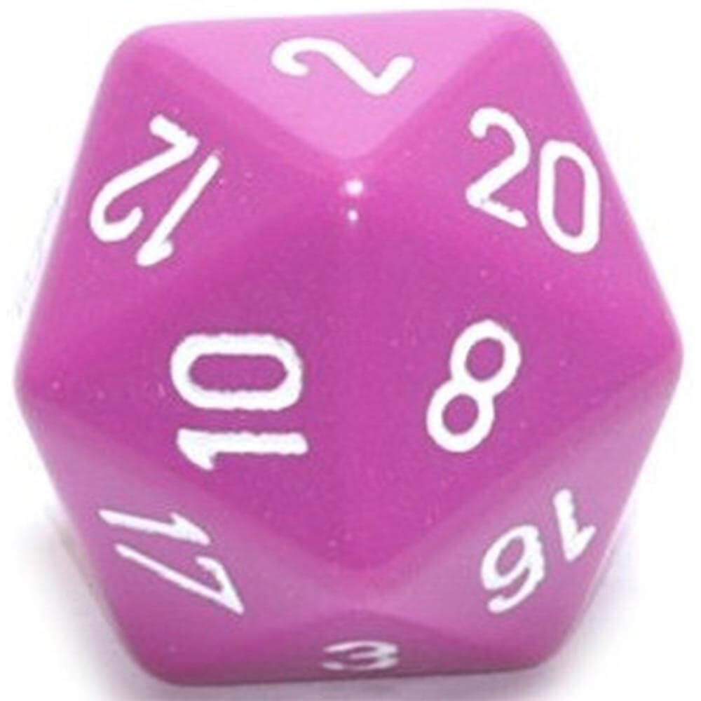  D20 Würfel undurchsichtig (34 mm)