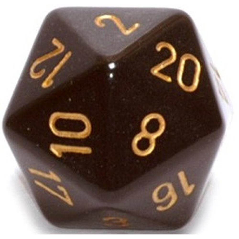 DICE D20 OPAQUE (34MM)