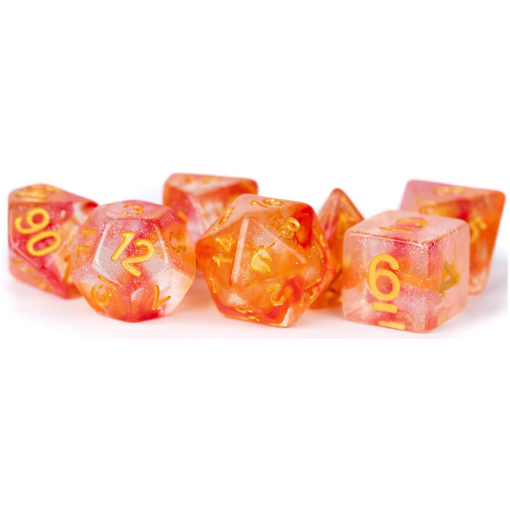 MDG Unicorn Resin Polyedral Dice Set