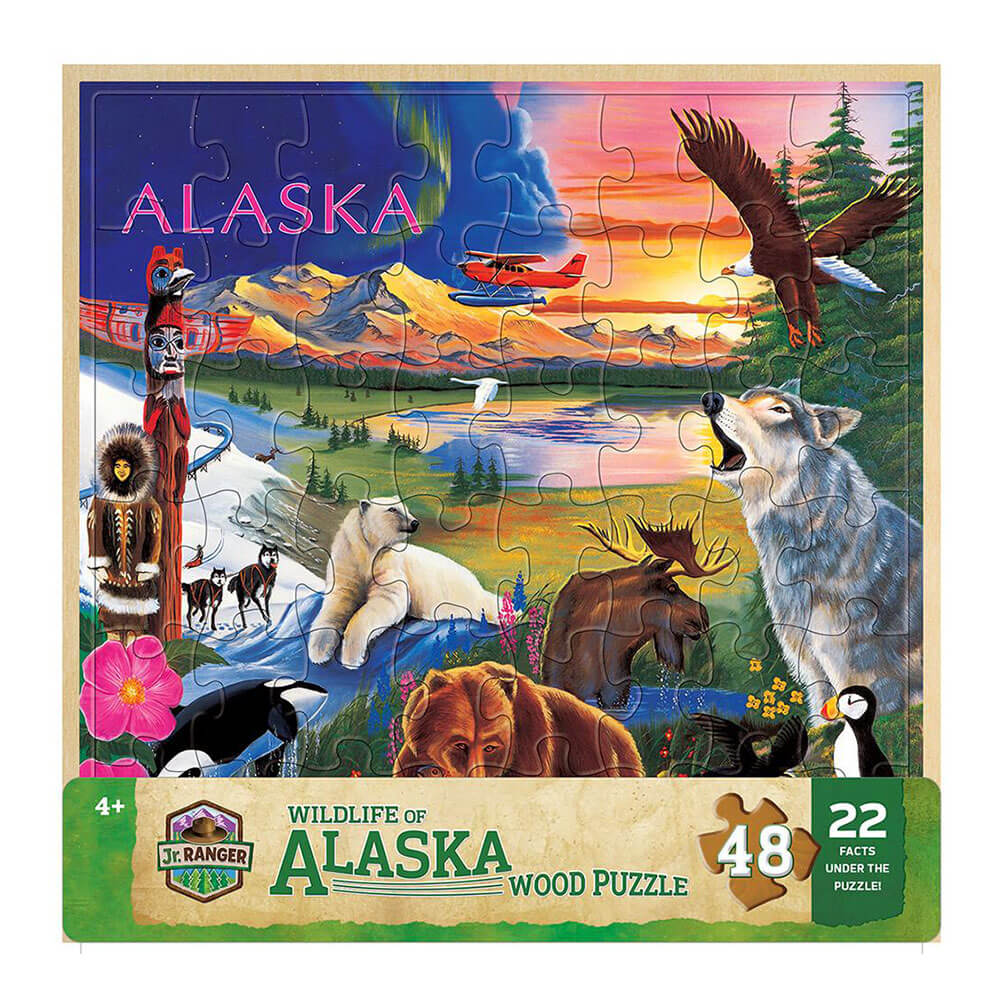 MP Wood Fun Facts Puzzle (48 szt.)