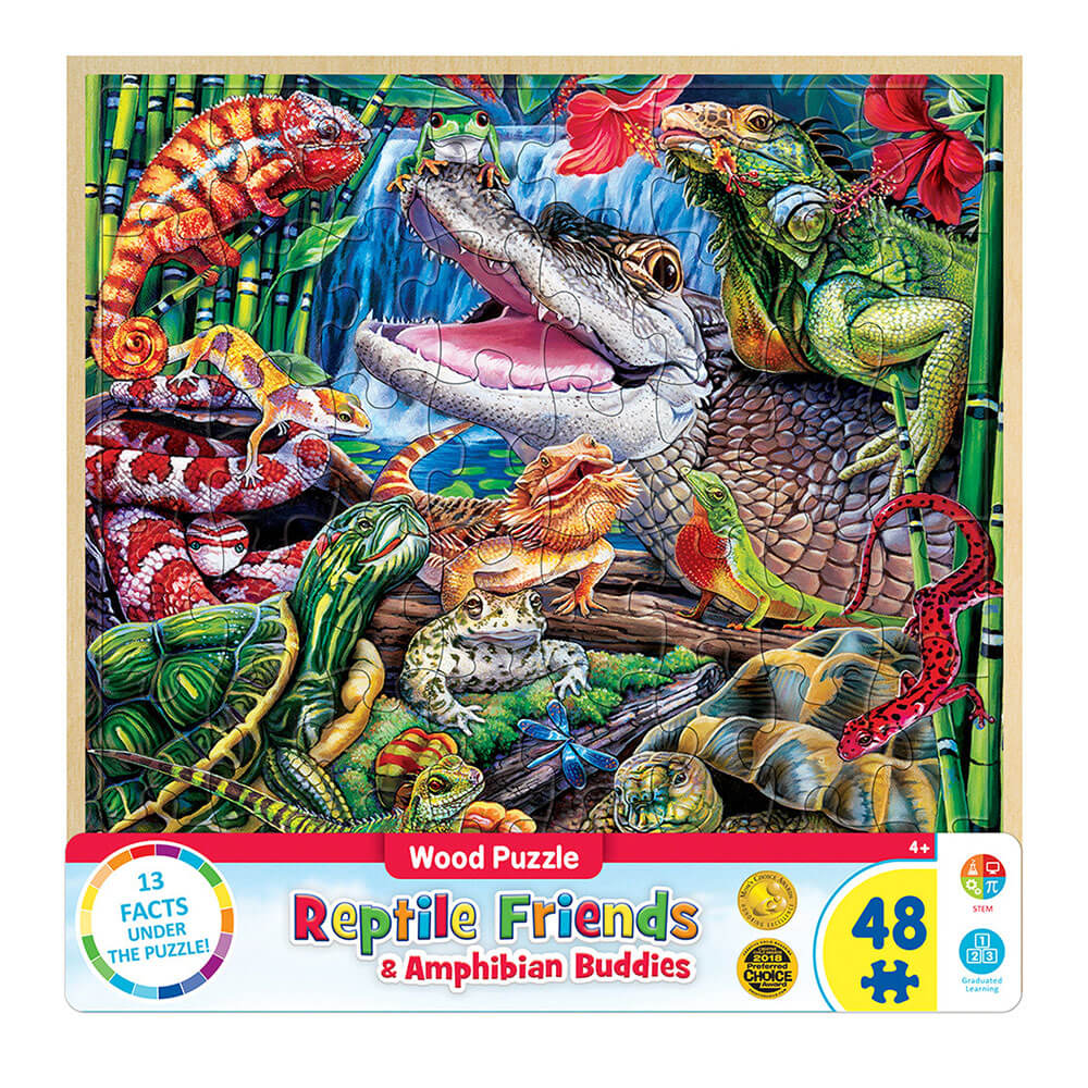 MP Wood Fun Facts Puzzle (48 szt.)