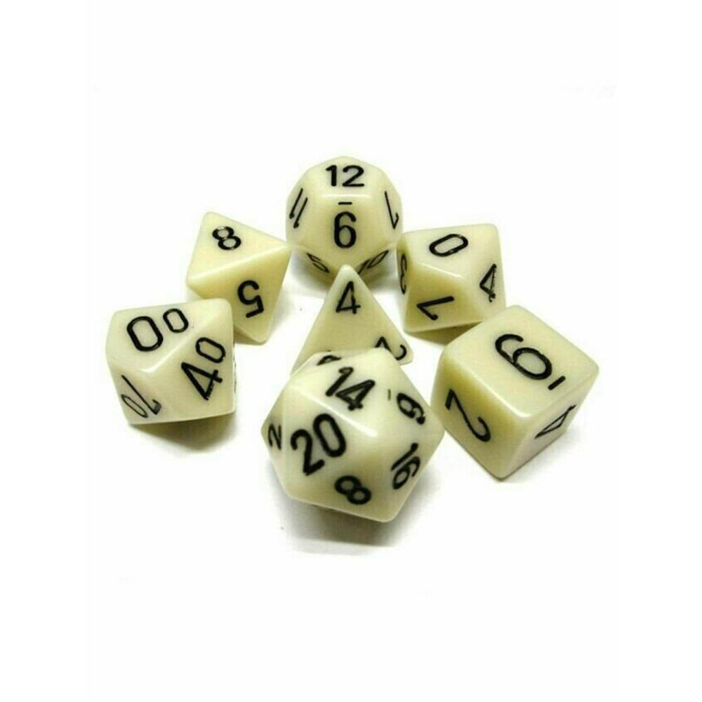 D7 Die Set Dice Opaque Polyh (7 Dice)