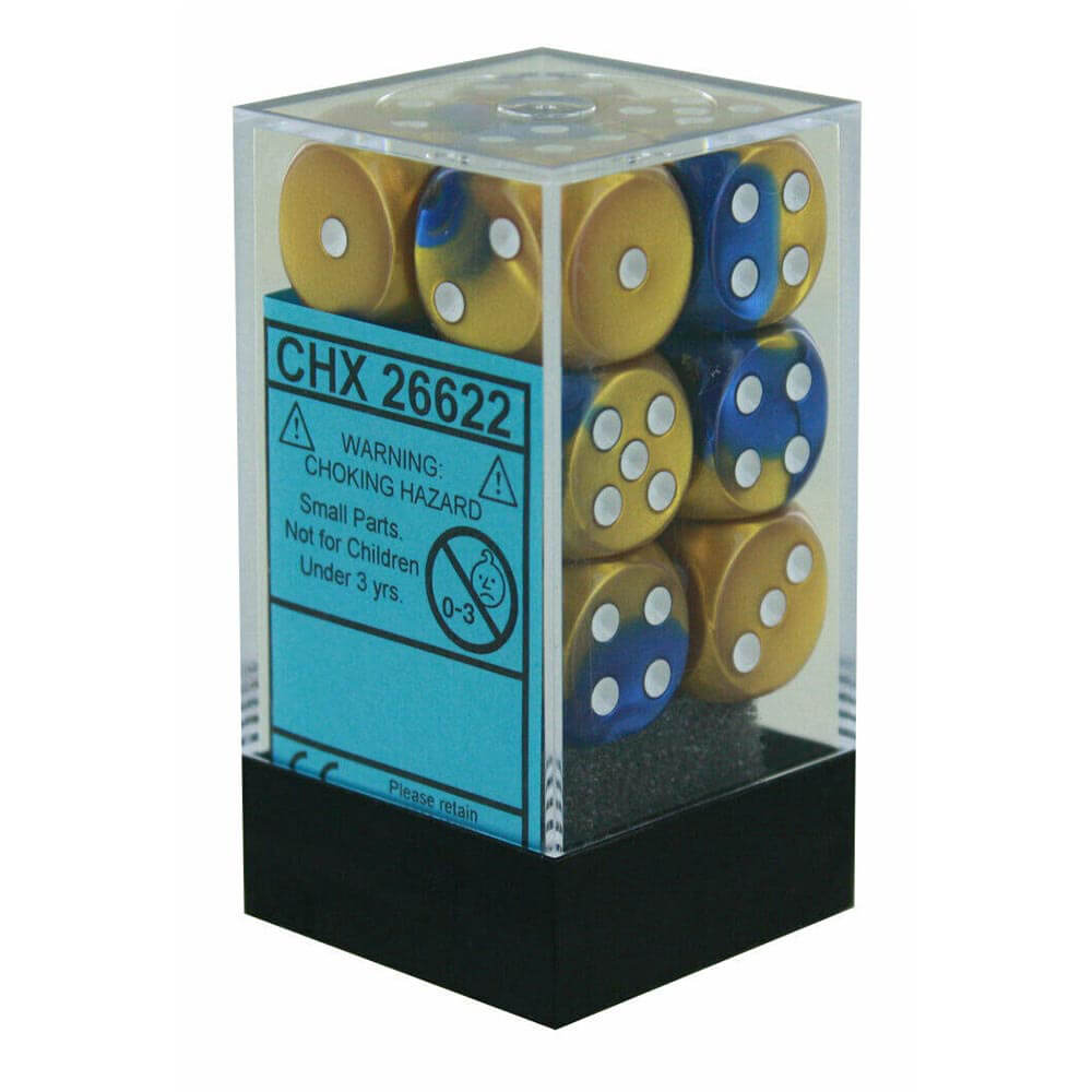 D6 DICE GEMINI 16mm (12 terninger)