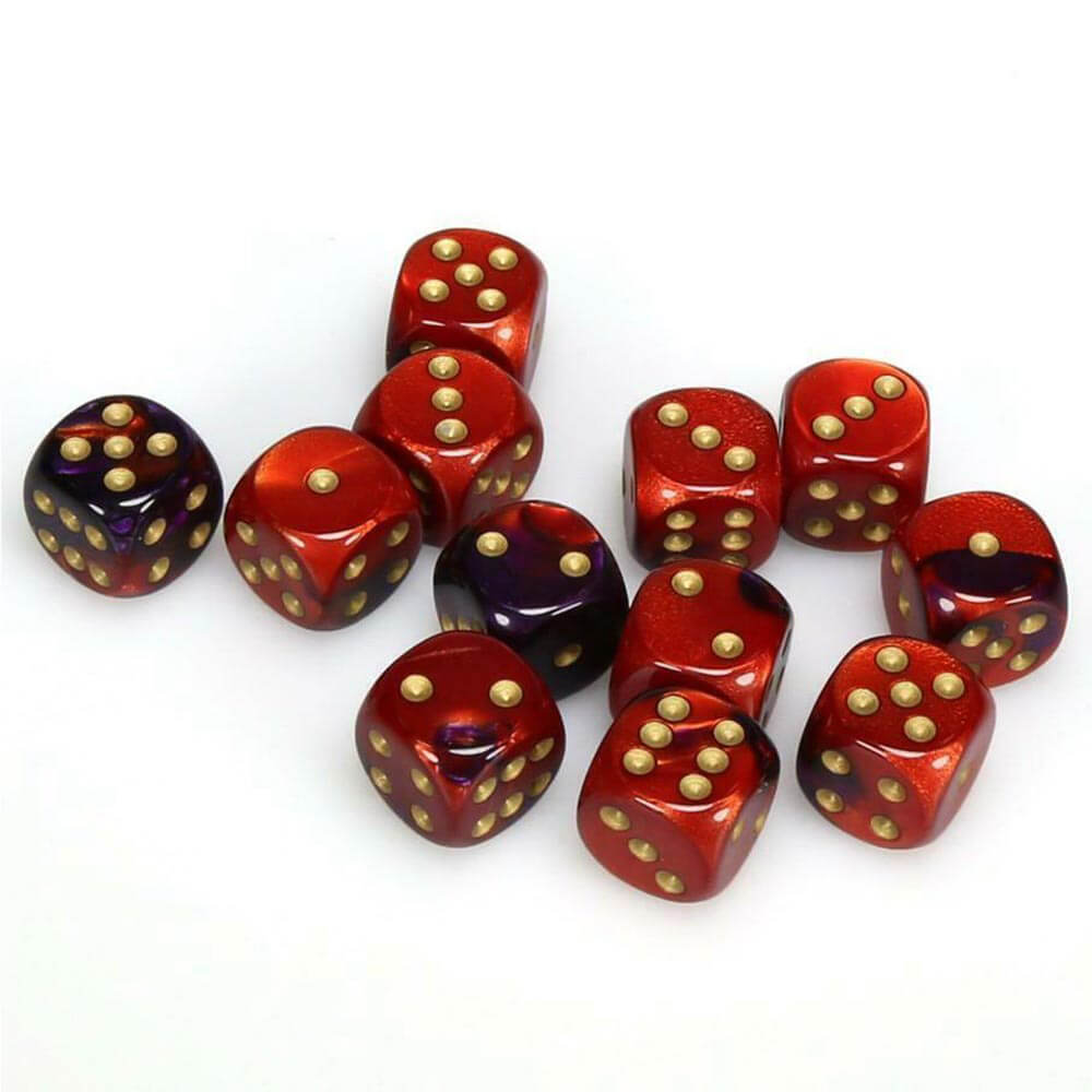 D6 DICE GEMINI 16MM (12 DICE)