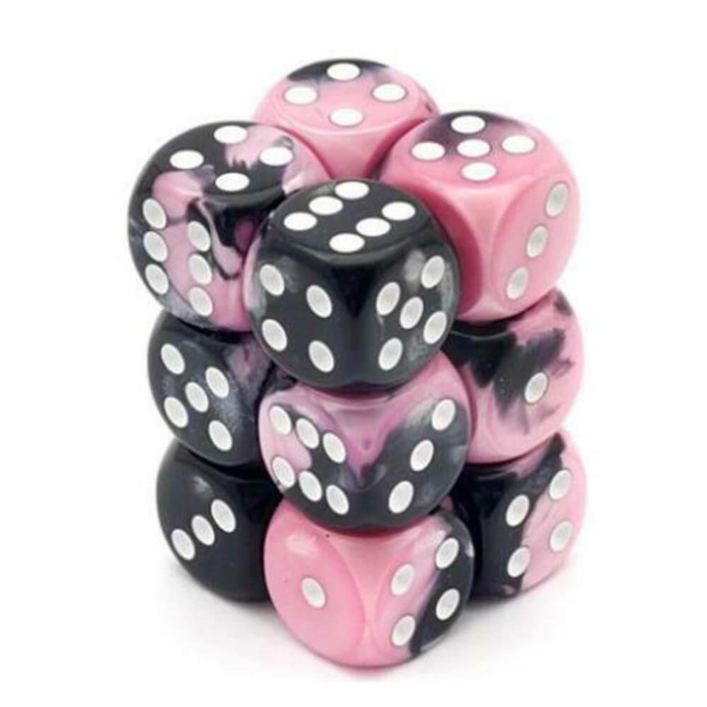 D6 DICE GEMINI 16mm (12 terninger)