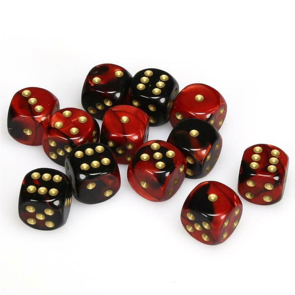 D6 DICE GEMINI 16mm (12 terninger)