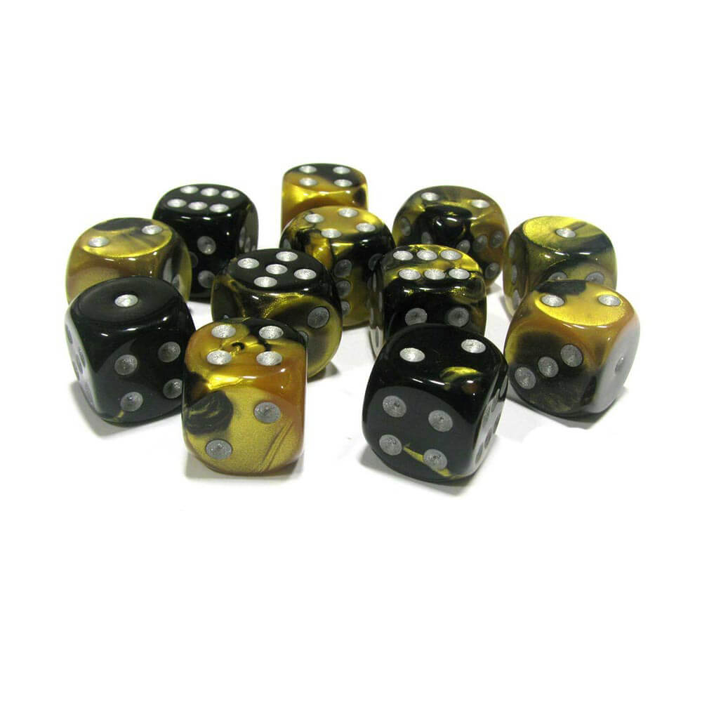 D6 DICE GEMINI 16mm (12 terninger)