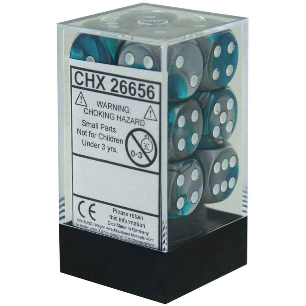 D6 DICE GEMINI 16mm (12 terninger)