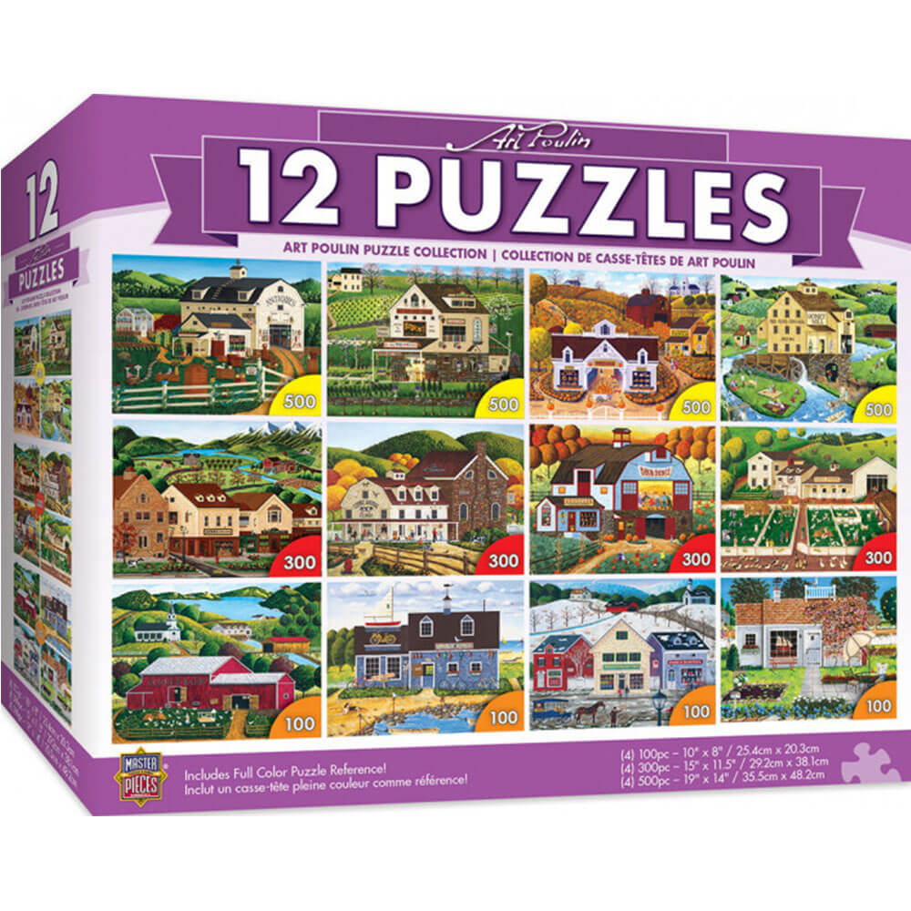 MasterPieces 12-Pack Puzzle Bundle