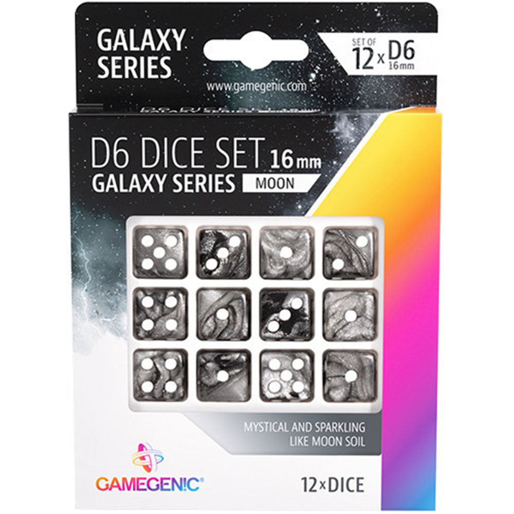 GameGenic Galaxy Series D6 DICE Set 16mm (12 stk)