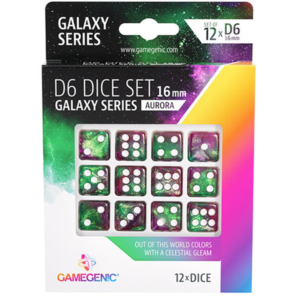 Gamegenic Galaxy Series D6 Dice Set 16mm (12st)