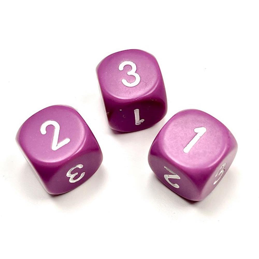 Chessex D3 Opaque Dice 16mm (D6 W/ 1-3 två gånger)