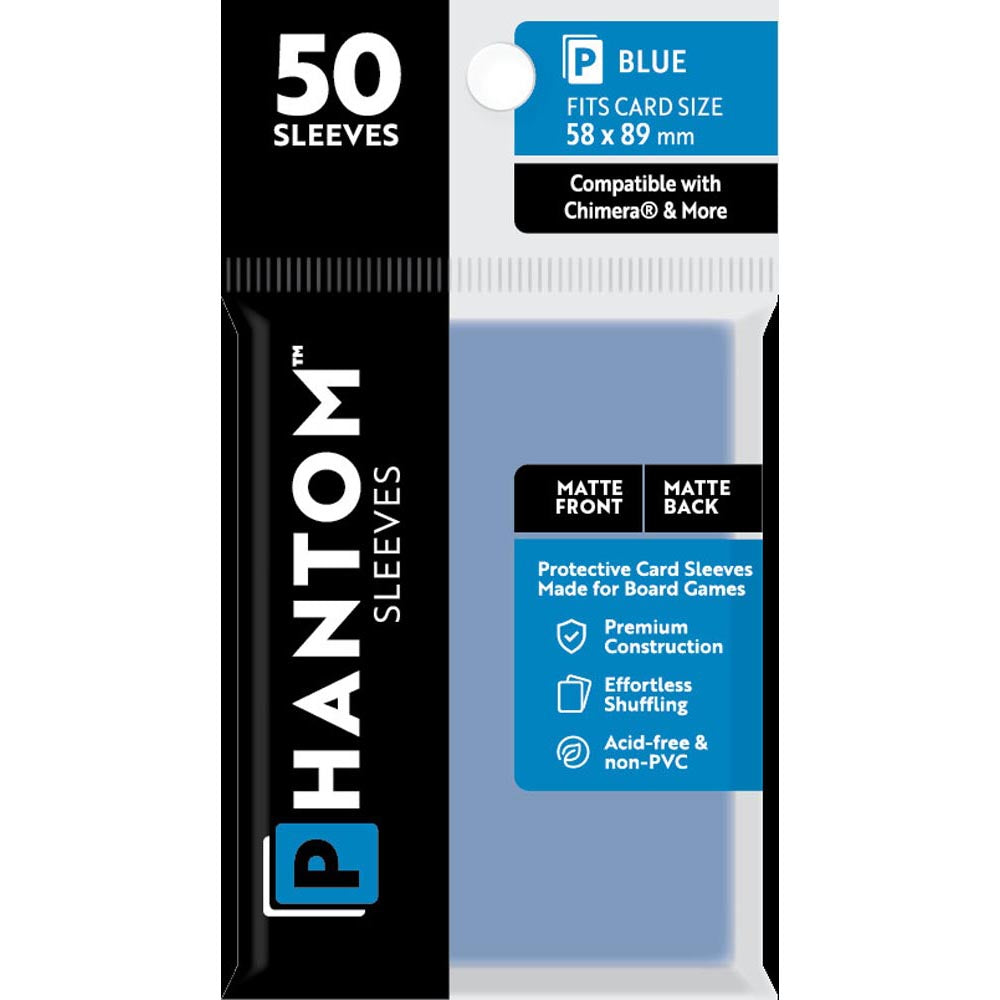 Blaue Phantomärmel 50pcs (58x89 mm)