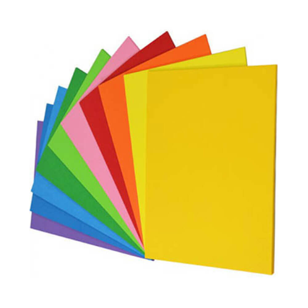 Rainbow Cover Paper 125GSM Assortered (250pk)