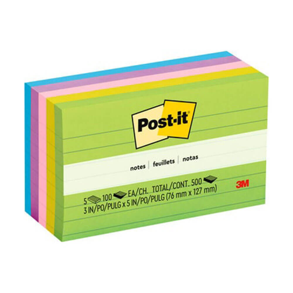 Post-it Notas forradas Surtido 73x123 mm (5pk)