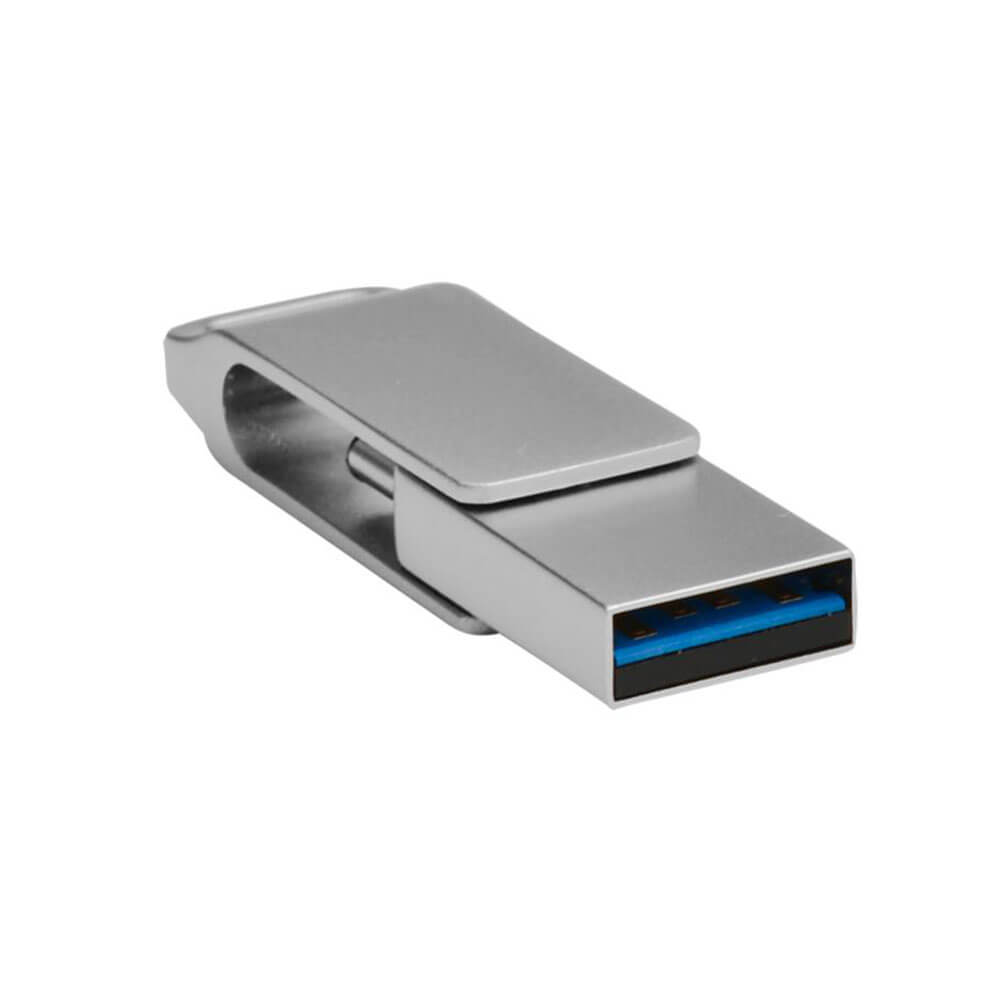 Shintaro USB-C y USB-A Pocket Disk Drive (Silver)