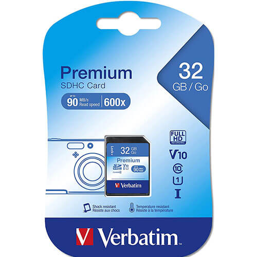 Verbatim Class 10 SDHC Memory Card